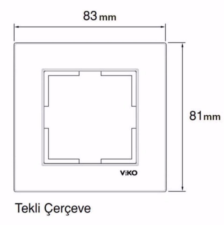 Viko Karre Tekli Çerçeve Beyaz 90960200
