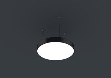 Yuvarlak Davul Linear Aydınlatma Modern Led Avize Lineer Armatür