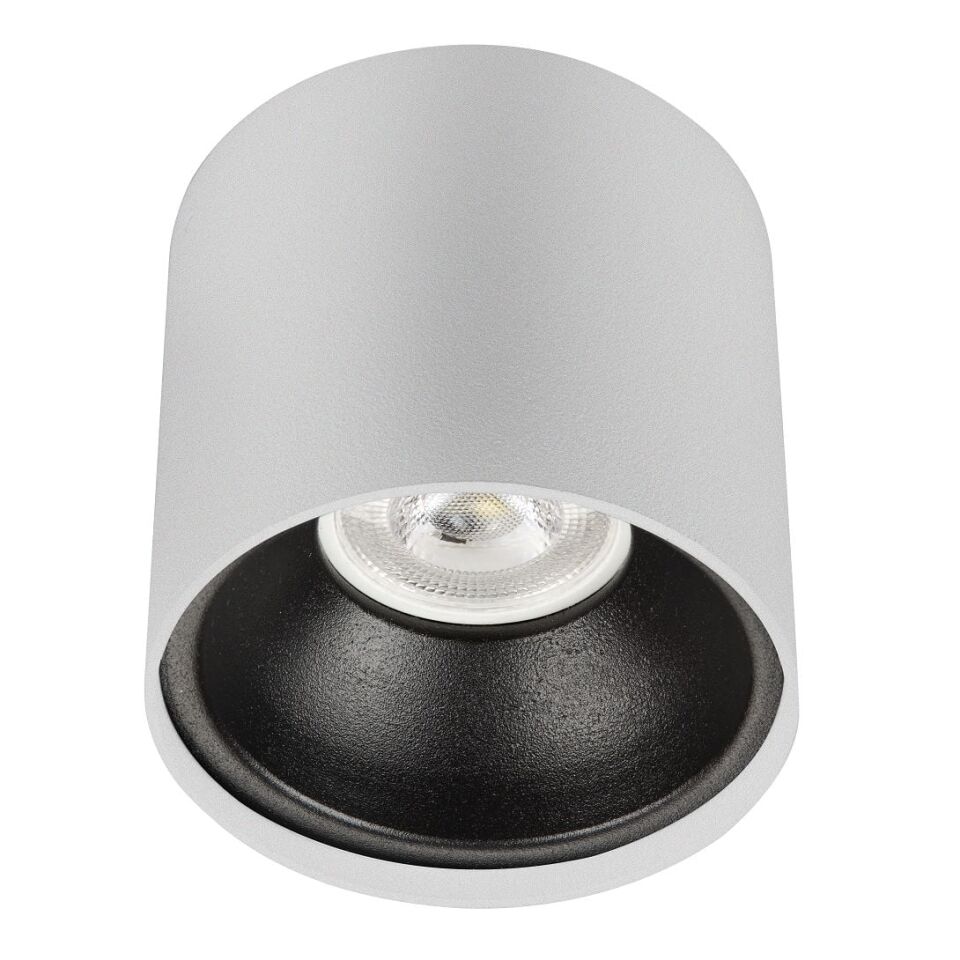 Sıva Üstü Silindir Led Spot Armatür 10x10 Cm Beyaz - Siyah Ampulsuz