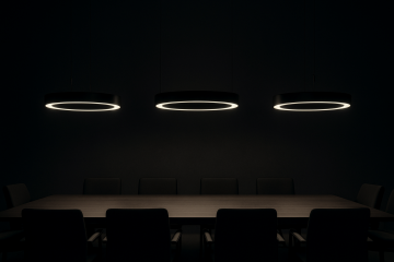 Yuvarlak Simit Linear Aydınlatma Modern Led Avize Lineer Armatür 8x6 Cm Kasa