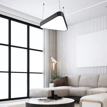 Oval Üçgen Davul Linear Aydınlatma Modern Led Avize Lineer Armatür