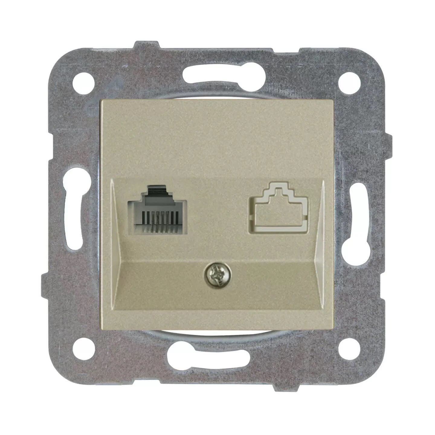 Viko Artline Novella Nümeris Telefon Prizi (CAT3) Mekanizma + Kapak 92600013 Bronz
