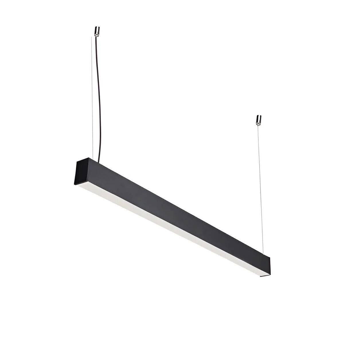 Linear Aydınlatma Osram Led Sıva Üstü Led Lineer Armatür 3x4 Cm Kasa 4000K (Natural Işık) - 120CM - Antrasit - Askılı
