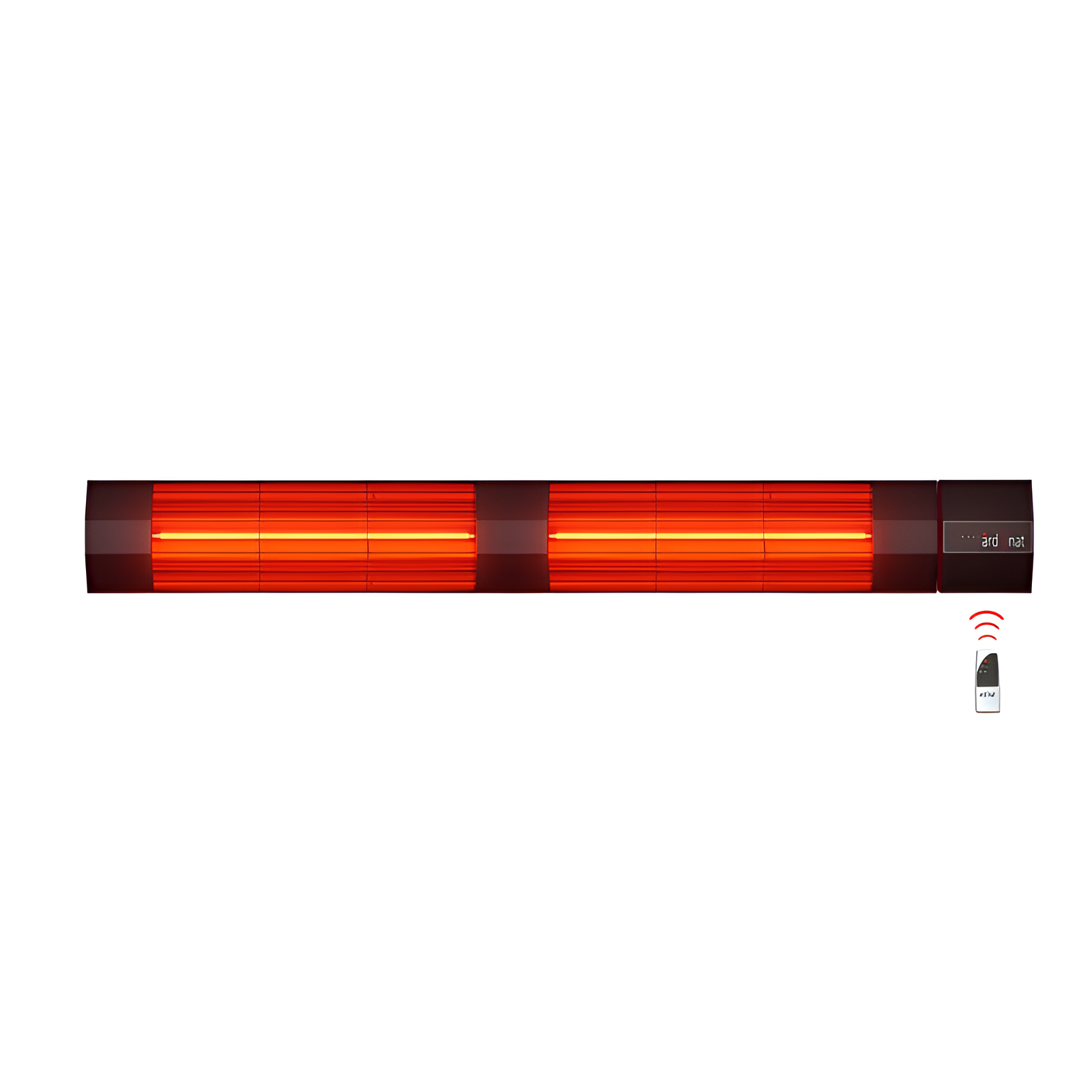 Ardonat 3000 Watt Kumandalı Dış Mekan Kafe Restoran Isıtıcı İnfrared Halogen Black Twin