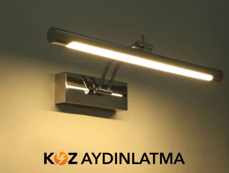 Cata Mandarin Krom Banyo Tablo Aplik Armatür Beyaz Kasa ct-5245 6400K (Beyaz Işık)