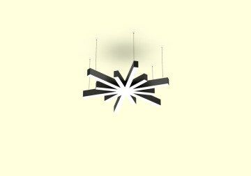 Yıldız Linear Aydınlatma Modern Led Sarkıt Avize Lineer Armatür