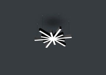 Yıldız Linear Aydınlatma Modern Led Sarkıt Avize Lineer Armatür