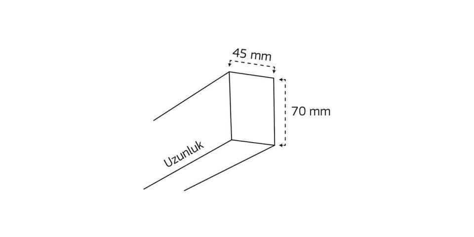 Goya 37 Watt Samsung Ledli Dekoratif Sarkıt Linear Aydınlatma Armatür 150CM GY 8080-150
