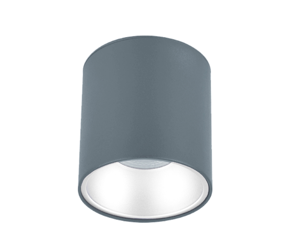 Sıva Üstü Silindir Led Spot Armatür 10x10 Cm Antrasit - Beyaz 4000K (Natural Işık)