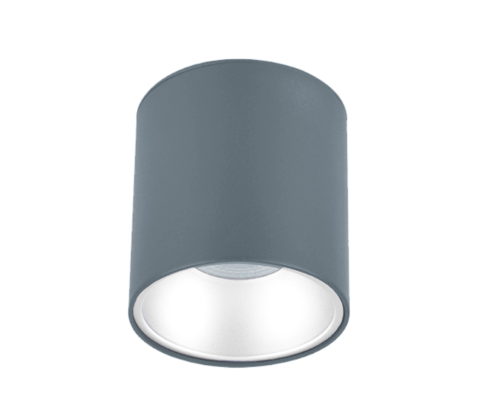 Sıva Üstü Silindir Led Spot Armatür 10x10 Cm Antrasit - Beyaz 4000K (Natural Işık)