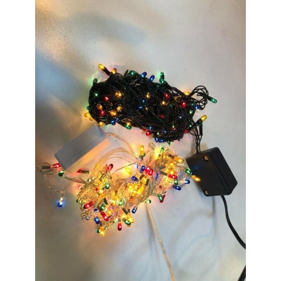 Pırıltı Animasyonlu Rgb Yılbaşı Ağacı Süsü 3,5 Metre 100 Ledli Yılbaşı Süsü SNC-301