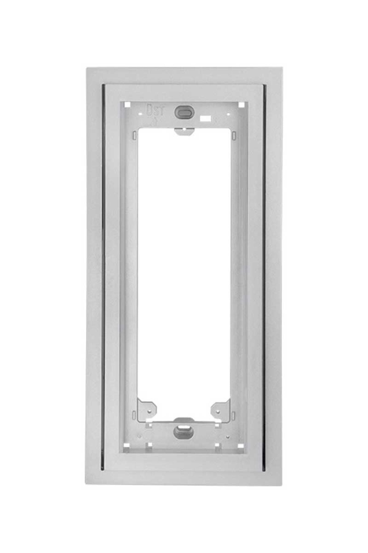 Audio Beyaz Işıklı Sıva Üstü Panel Altlık Gümüş Çerçeve 001284