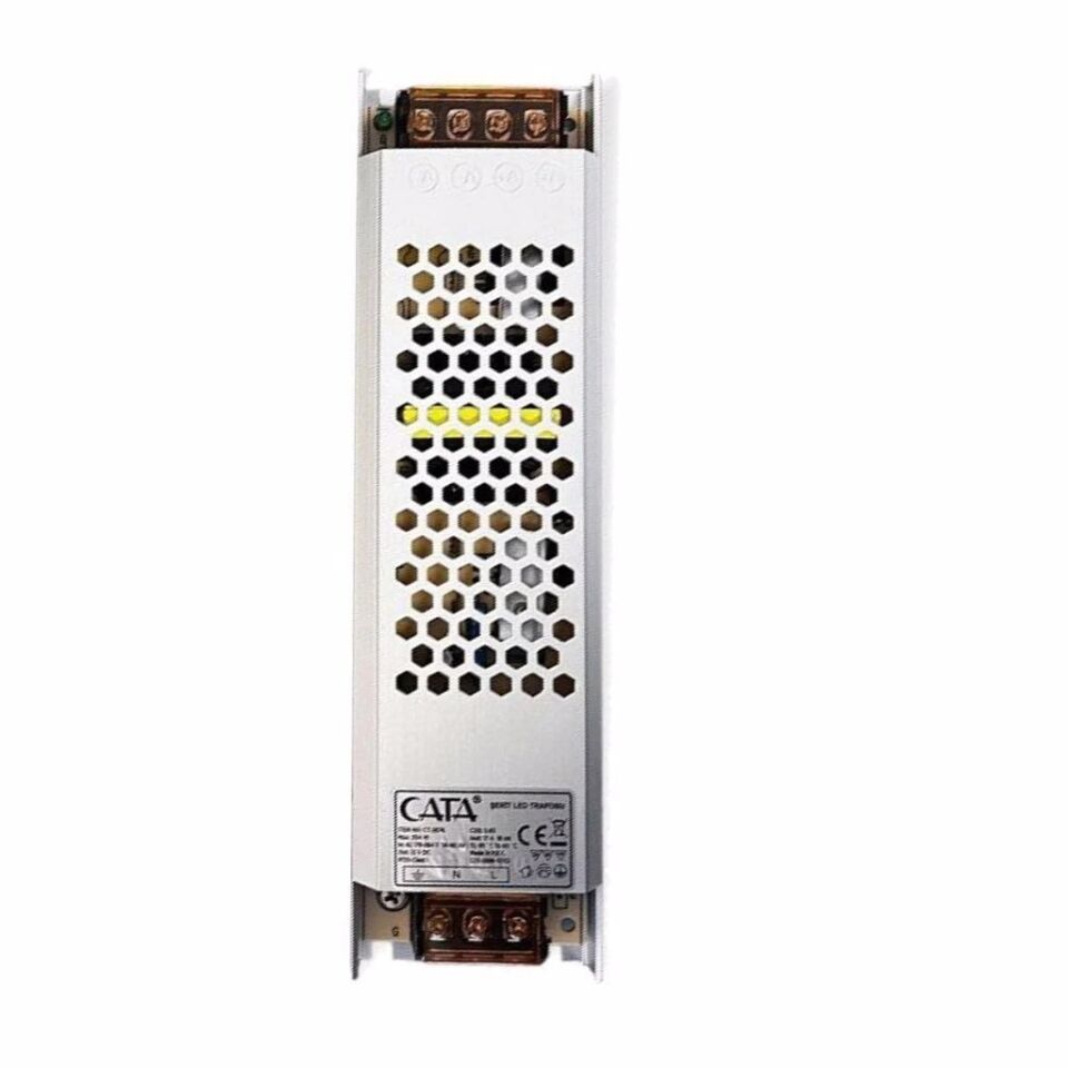 Cata 17 Amper İç Mekan Fansız Slim Şerit Led Trafo Klemensli CT-2679