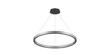 Goya 160 Watt Samsung Ledli Dekoratif Sarkıt Yuvarlak Kristal Linear Aydınlatma 80CM GY 8261-80