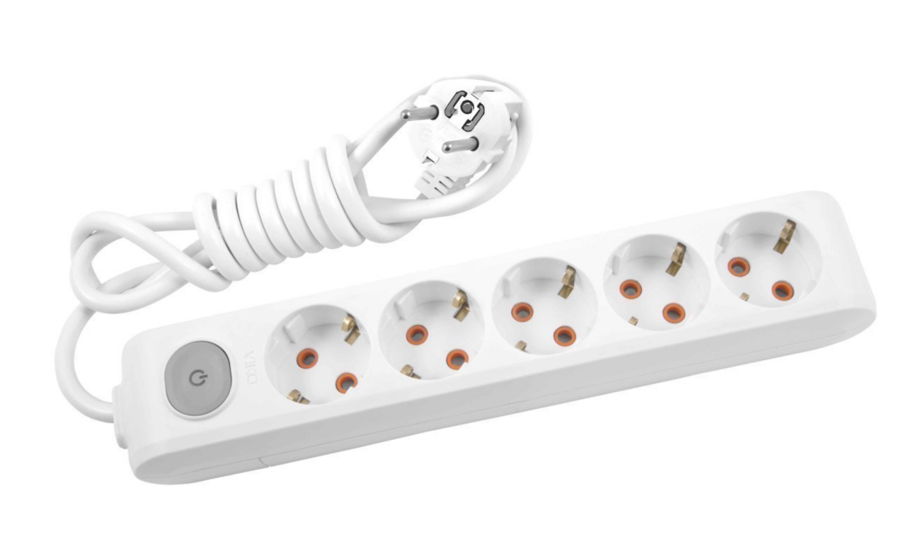 Viko Multi-led Beşli 5 Mt Anahtarlı Grup Priz Topraklı Çocuk Korumalı 90117505