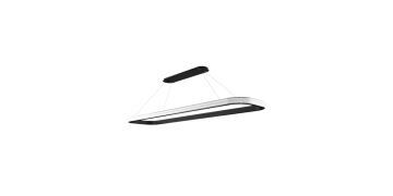 Goya 130 Watt Samsung Ledli Dekoratif Sarkıt Dikdörtgen Kristal Linear Aydınlatma 150CM GY 8262-35x150