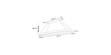 Goya 110 Watt Samsung Ledli Dekoratif Sarkıt Dikdörtgen Kristal Linear Aydınlatma 120CM GY 8262-35x120