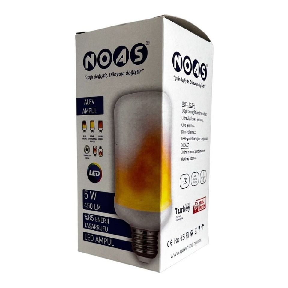 Noas YL95-0506 5W E27 1300K Led Alev Ampul