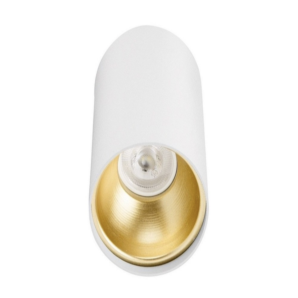 Sıva Üstü Silindir Led Spot Armatür 6x10 Cm Beyaz - Altın 4000K (Natural Işık)