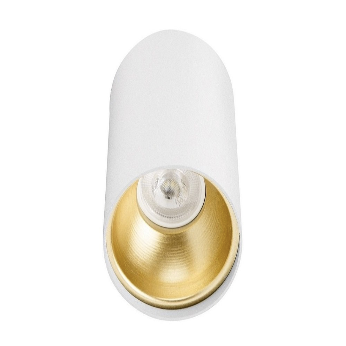 Sıva Üstü Silindir Led Spot Armatür 6x10 Cm Beyaz - Altın 4000K (Natural Işık)