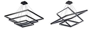 Goya 52 Watt Samsung Ledli Dekoratif Sarkıt Kare Linear Aydınlatma 60CM GY 8213-60