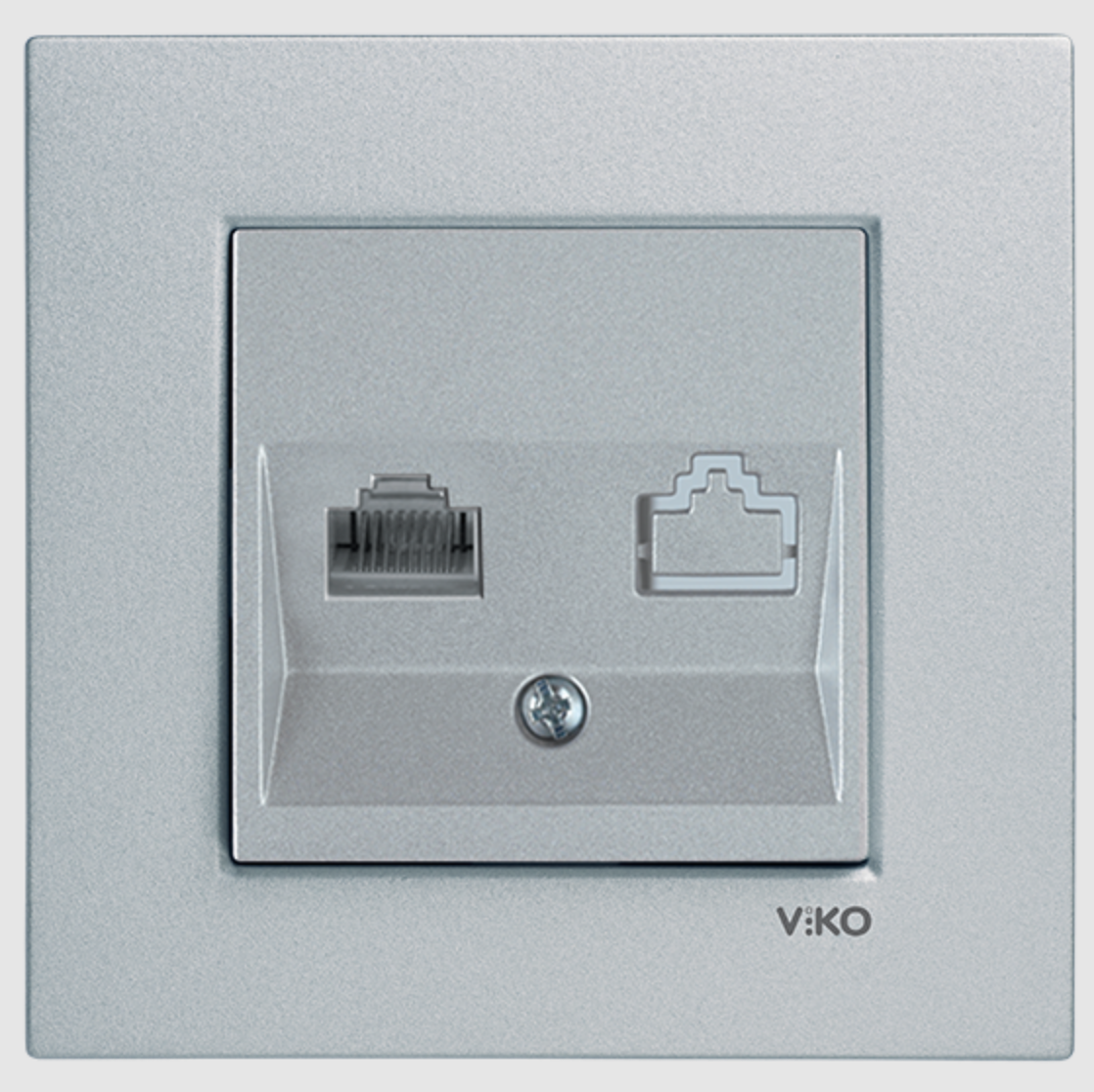 Viko Artline Novella Tekli Data Prizi (RJ45 CAT6) Mekanizma + Kapak 92600102 Metalik Beyaz