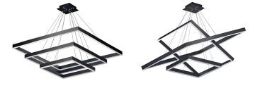 Goya 52 Watt Samsung Ledli Dekoratif Sarkıt Kare Linear Aydınlatma 60CM GY 8212-60