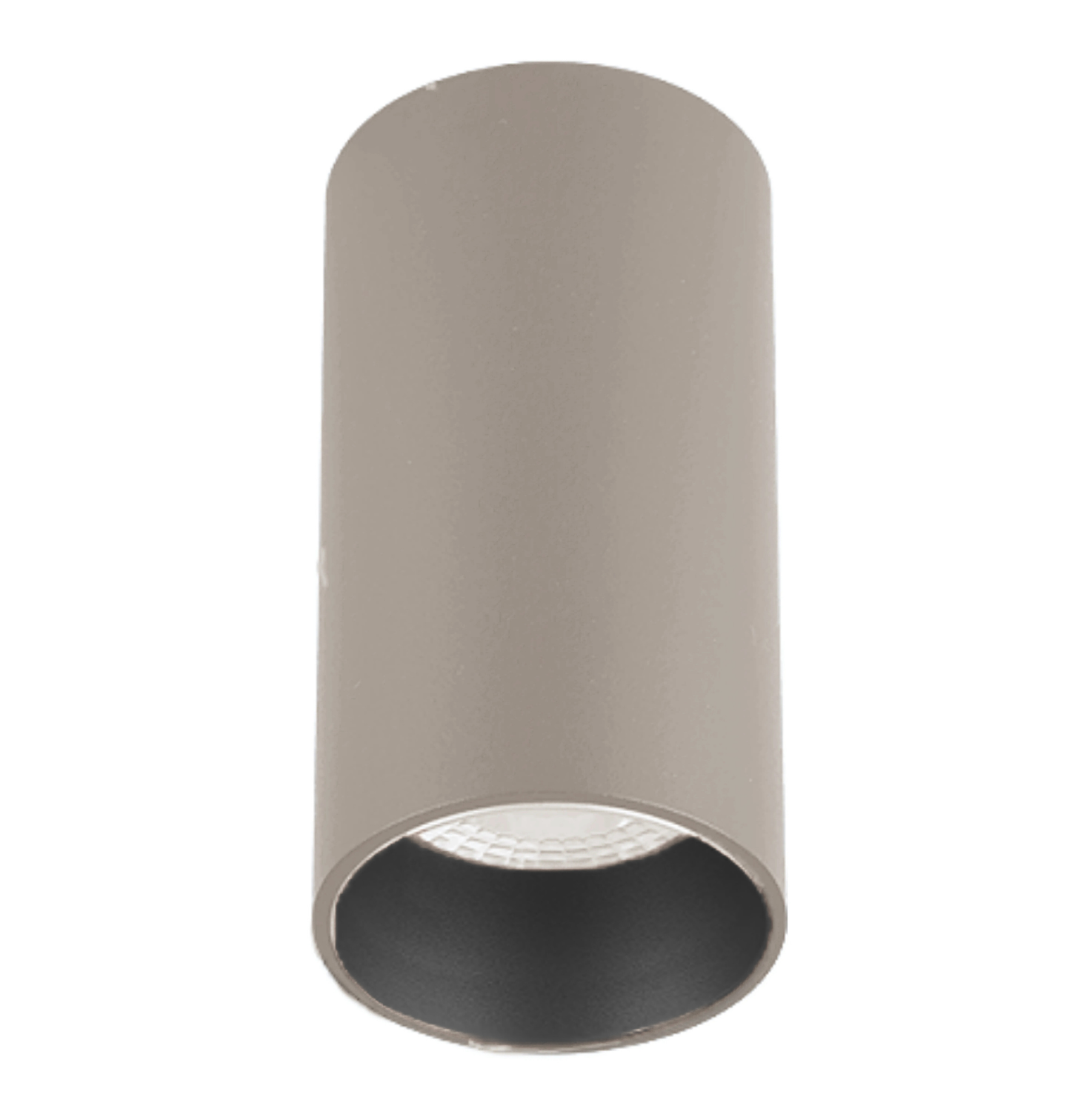 Sıva Üstü Silindir Led Spot Armatür 6x10 Cm Bej - Siyah Ampulsuz