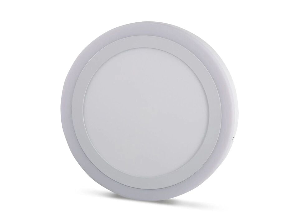 Noas 18+6W Sıva Üstü 3 Modlu Yuvarlak Led Panel Mavi + Beyaz Işık YL14-1800-R
