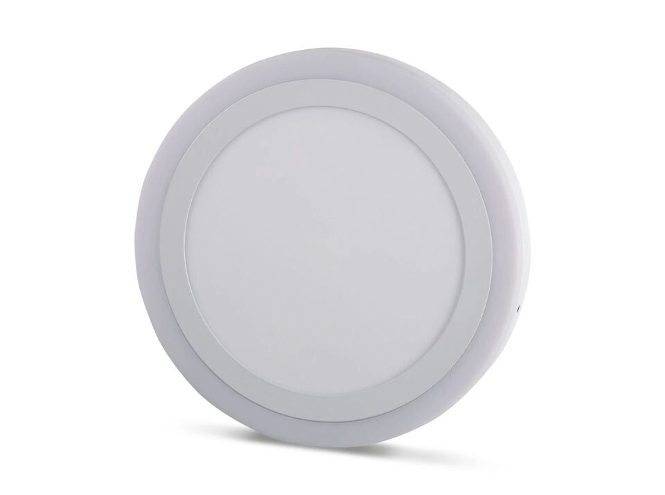 Noas 18+6W Sıva Üstü 3 Modlu Yuvarlak Led Panel Mavi + Beyaz Işık YL14-1800-R