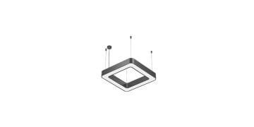 Goya 73 Watt Samsung Ledli Dekoratif Sarkıt Oval Kare Linear Aydınlatma 90CM GY 8114-90