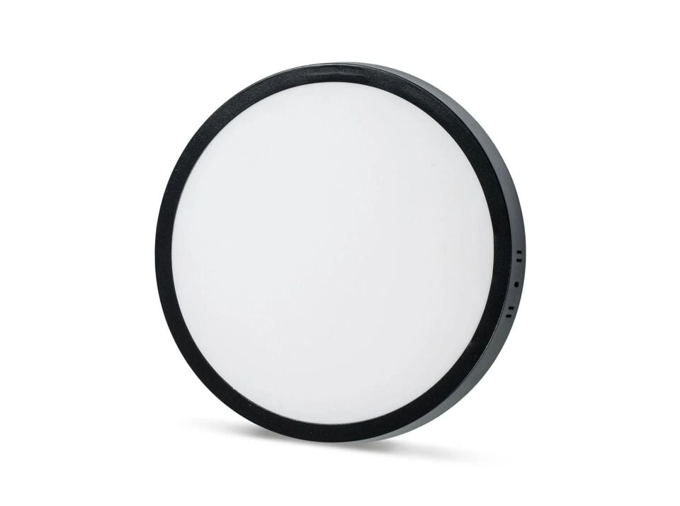 Noas 24W Sıva Üstü Yuvarlak Led Panel Siyah Kasa Günışığı YL14-2411-S