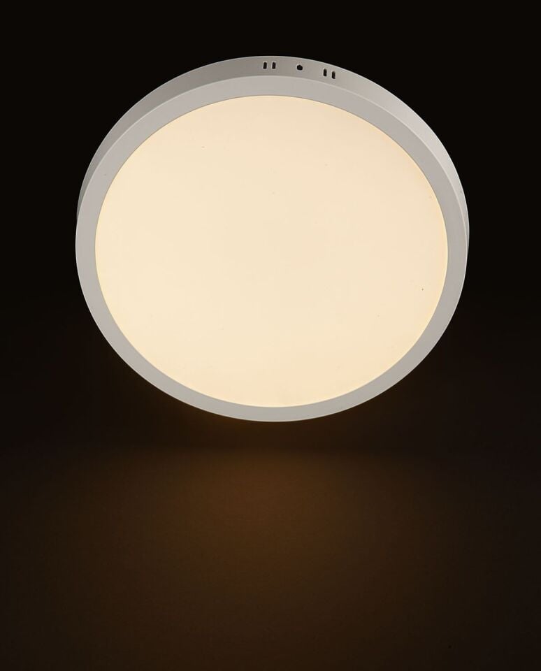 Noas 24W Sıva Üstü Yuvarlak Led Panel Siyah Kasa Günışığı YL14-2411-S