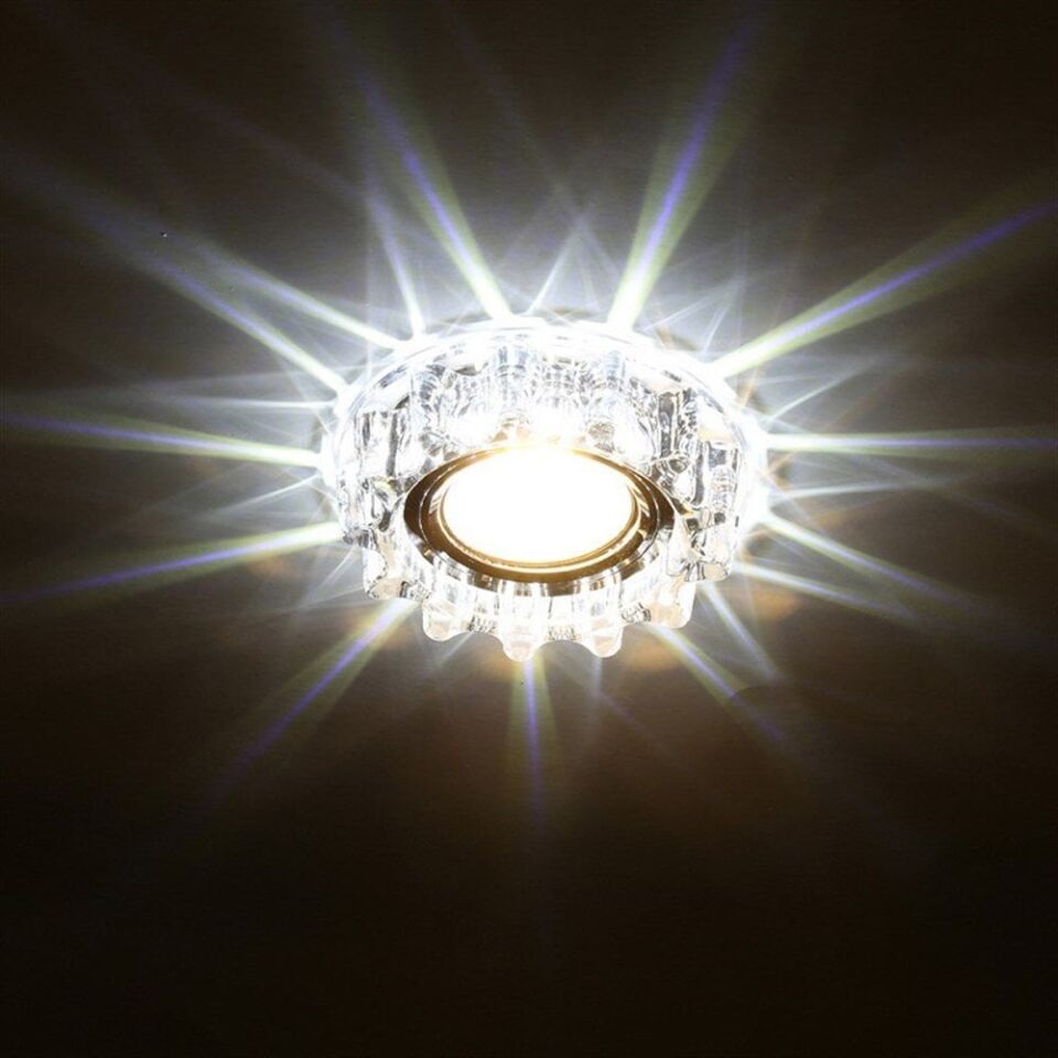 Cata Karanfil Led Çerçeveli Kristal Yuvarlak Dekoratif Cam Spot ct-6595