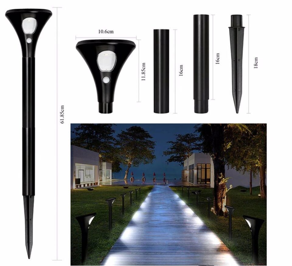 Cata Solar Şarjlı Kazıklı Led Bahçe Aydınlatma Armatürü 20 Watt CT-7311 YEŞİL