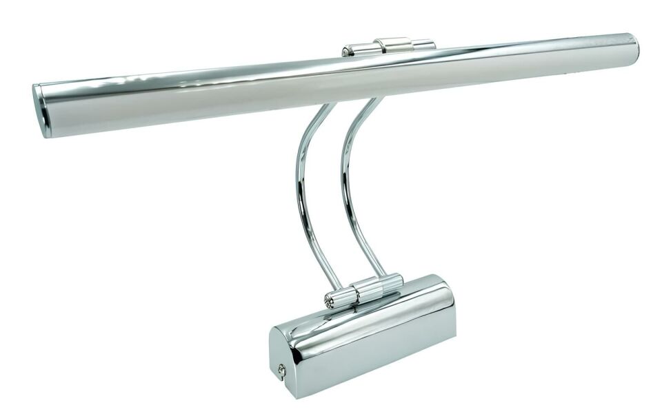 Krom Kasa Ayna ve Tablo Üstü Flüt Aplik 35CM 3200K (Gün Işığı)