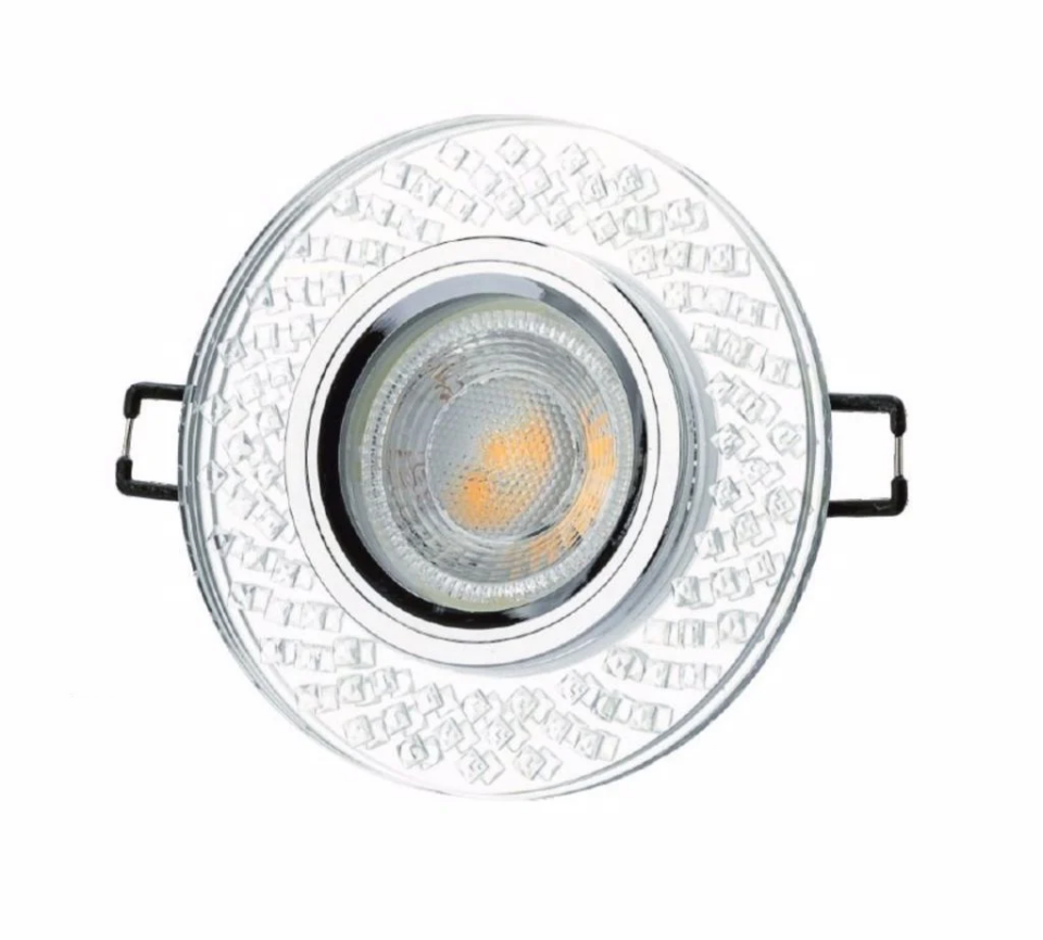 Cata Defne Led Çerçeveli Kristal Yuvarlak Dekoratif Cam Spot ct-6654