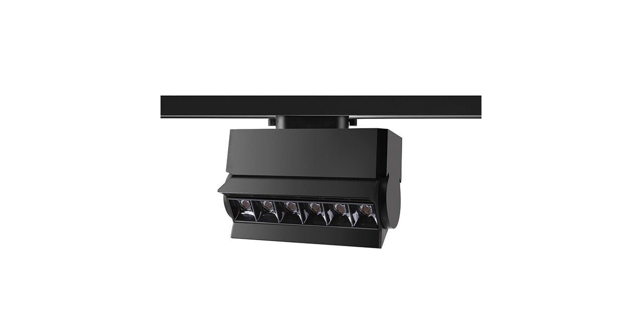 Goya 10 Watt Samsung Ledli Mercekli Ray Spot Mağaza Aydınlatma Armatürü GY 3655-10 4000K (Natural Işık) - Siyah