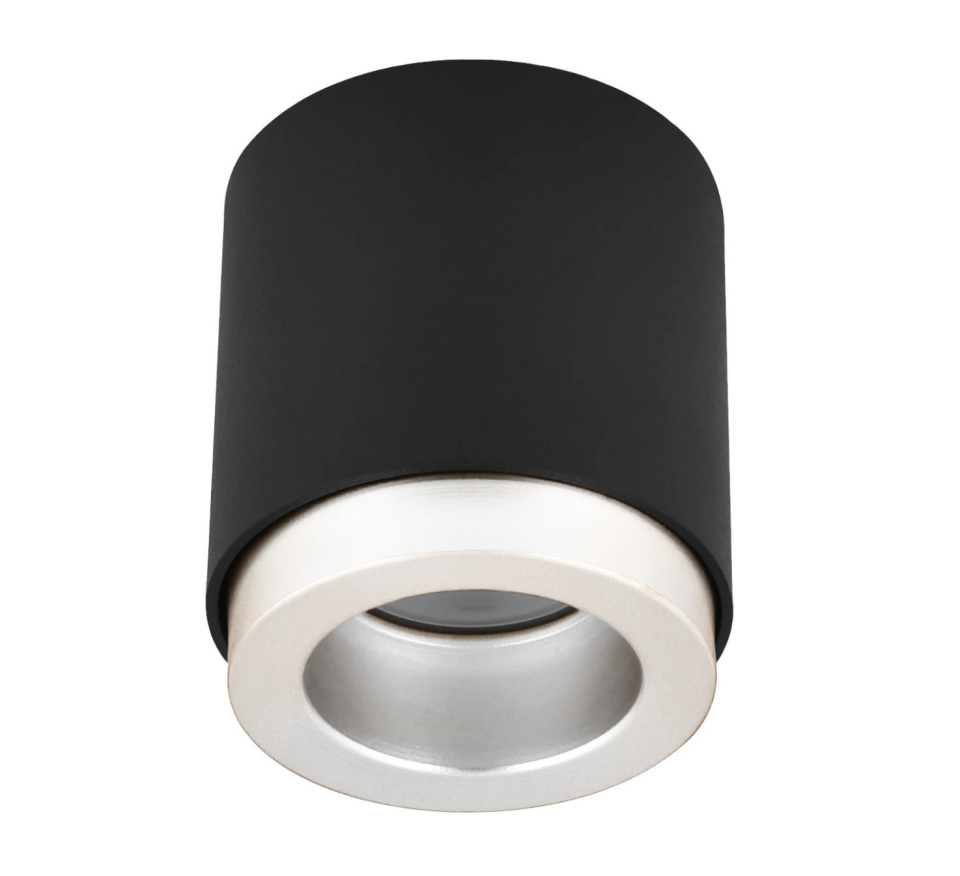 Sıva Üstü Silindir Led Spot Armatür 8x8 Cm Siyah - Beyaz (6400K) Beyaz Işık