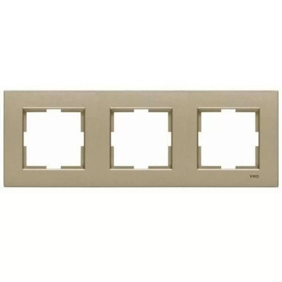Viko Artline Novella Üçlü Çerçeve 92190613 Bronz