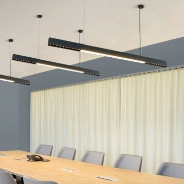 Mercekli Led Linear Aydınlatma Osram Led Sıva Üstü Lineer Armatür 3x4 Cm Kasa
