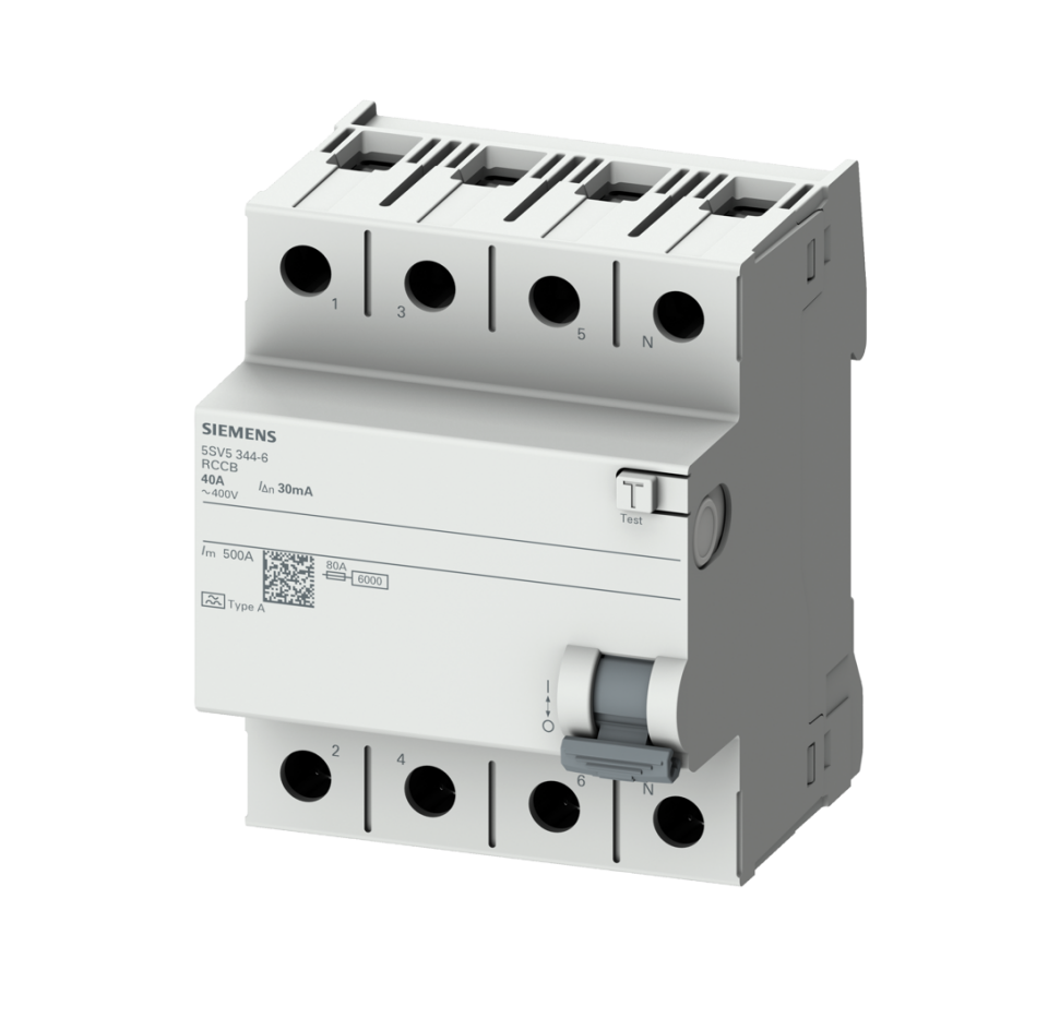 Siemens 3x40A 300mA Yangın Koruma Rölesi 5SV5644-6