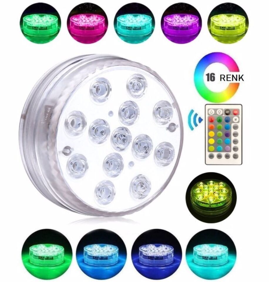 Cata Kumandalı RGB Havuz ve Akvaryum Aydınlatma Armatürü CT-4056