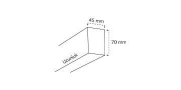 Goya 28 Watt Samsung Ledli Dekoratif Sarkıt Linear Aydınlatma Armatür 120CM GY 8080-120