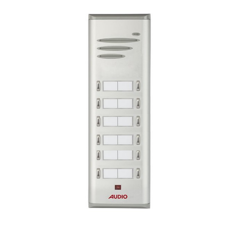 Audio Basic Serisi Çift Butonlu Zil Paneli On İkili 004849 E12