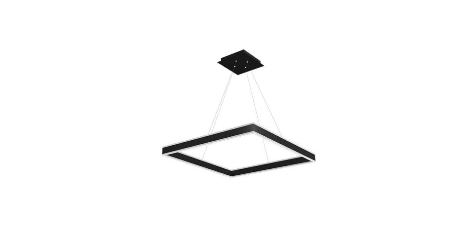 Goya 52 Watt Samsung Ledli Dekoratif Sarkıt Kare Linear Aydınlatma 60CM GY 8213-60 6500K (Beyaz Işık) - Beyaz - Dimli - Rozanssız