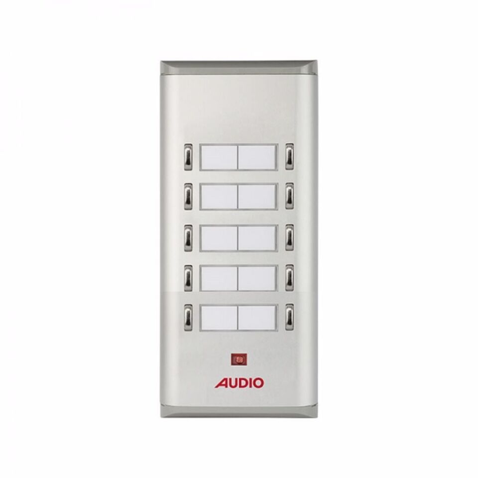 Audio Basic Serisi Yan Sıra Çift Butonlu Zil Paneli Onlu 004853 U