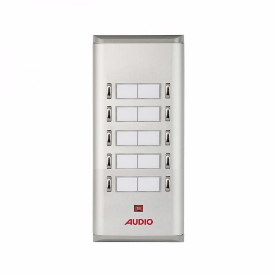 Audio Basic Serisi Yan Sıra Çift Butonlu Zil Paneli Onlu 004853 U