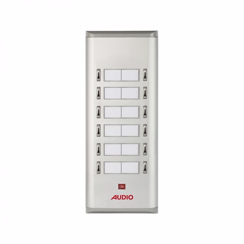 Audio Basic Serisi Yan Sıra Çift Butonlu Zil Paneli On İkili 004853 U