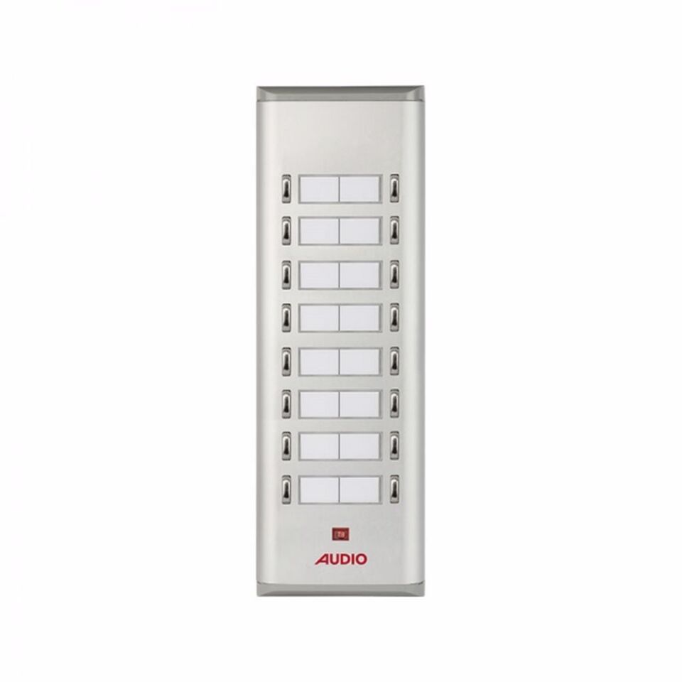 Audio Basic Serisi Yan Sıra Çift Butonlu Zil Paneli On Altılı 004853 U